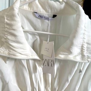 ZARA White Cropped Jacket